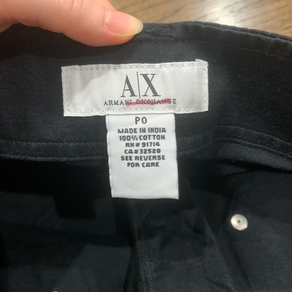 Like New Armani Exchange Black Skirt Size 0 Petite Women’s - Picture 5 of 7